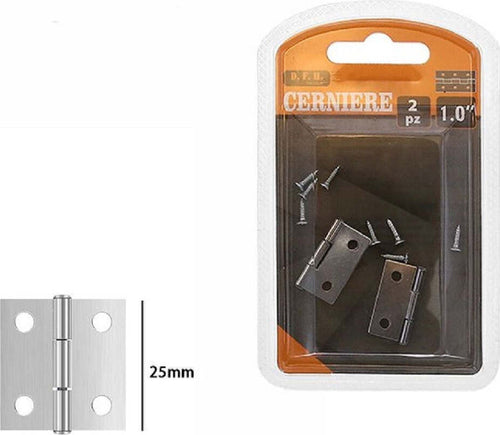 Set 2 Pezzi Cerniere Per Porte Mobili Armadi Sportelli Ante 25 Mm Silver 69030 Casa, arredamento e bricolage > Bricolage e fai da te > Minuteria Trade Shop italia - Napoli, Commerciovirtuoso.it
