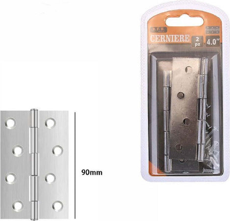 Set 2 Pezzi Cerniere Per Porte Mobili Armadi Sportelli Ante 90 Mm Silver 69035 Casa, arredamento e bricolage > Bricolage e fai da te > Minuteria Trade Shop italia - Napoli, Commerciovirtuoso.it