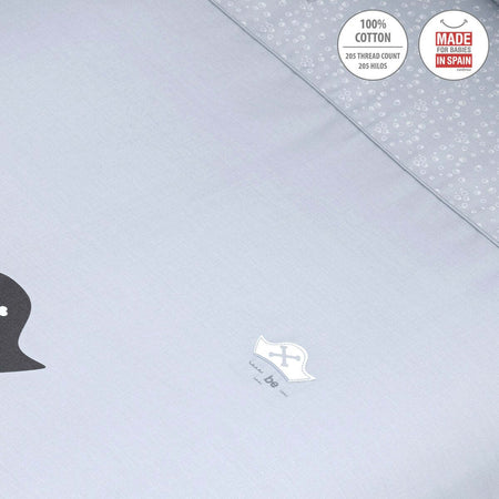 Set 2 pezzi Federa Piumone 60 Be Ocean Grigio 100X140X3 Cm Casa e cucina/Tessili per la casa/Biancheria per culle e lettini/Biancheria bimbi/Completi da lettino La Casa Del Bebè - Napoli, Commerciovirtuoso.it