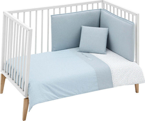 Set 2 pezzi Federa Piumone 60 Forest Azzurro 100X140X3 Cm Casa e cucina/Tessili per la casa/Biancheria per culle e lettini/Biancheria bimbi/Completi da lettino La Casa Del Bebè - Napoli, Commerciovirtuoso.it