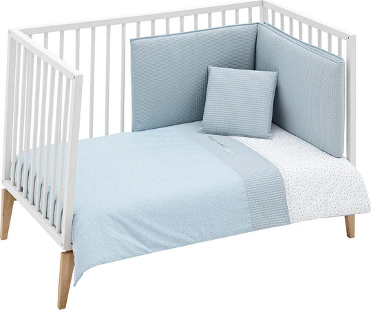 Set 2 pezzi Federa Piumone 60 Forest Azzurro 100X140X3 Cm Casa e cucina/Tessili per la casa/Biancheria per culle e lettini/Biancheria bimbi/Completi da lettino La Casa Del Bebè - Napoli, Commerciovirtuoso.it