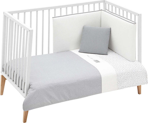 Set 2 pezzi Federa Piumone 60 Forest Grigio 100X140X3 Cm Casa e cucina/Tessili per la casa/Biancheria per culle e lettini/Biancheria bimbi/Completi da lettino La Casa Del Bebè - Napoli, Commerciovirtuoso.it