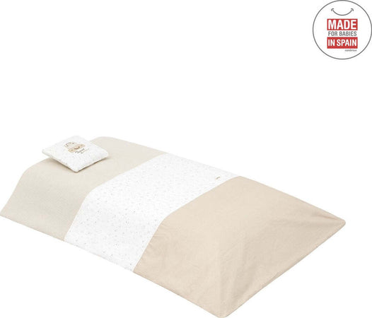 Set 2 pezzi Federa Piumone 60 Sky Beige 100X140X3 Cm Casa e cucina/Tessili per la casa/Biancheria per culle e lettini/Biancheria bimbi/Completi da lettino La Casa Del Bebè - Napoli, Commerciovirtuoso.it
