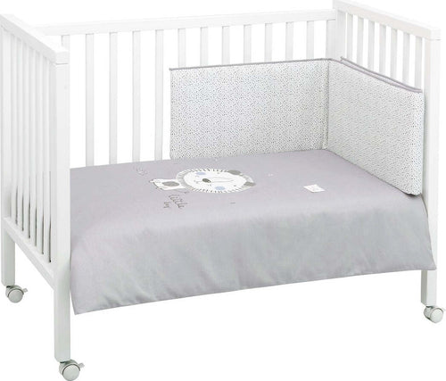 Set 2 pezzi Federa Piumone 70 Be Lion Grigio 110X170X3 Cm Casa e cucina/Tessili per la casa/Biancheria per culle e lettini/Biancheria bimbi/Completi da lettino La Casa Del Bebè - Napoli, Commerciovirtuoso.it