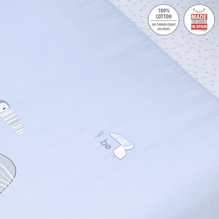 Set 2 pezzi Federa Piumone 70 Be Zoe Azzurro 110X170X3 Cm Casa e cucina/Tessili per la casa/Biancheria per culle e lettini/Biancheria bimbi/Completi da lettino La Casa Del Bebè - Napoli, Commerciovirtuoso.it