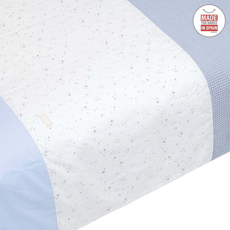 Set 2 pezzi Federa Piumone 70 Sky Azzurro 110X170X3 Cm Casa e cucina/Tessili per la casa/Biancheria per culle e lettini/Biancheria bimbi/Completi da lettino La Casa Del Bebè - Napoli, Commerciovirtuoso.it
