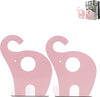 Set-2-Pezzi-Fermalibri-Motivo-Elefante-In-Ferro-Per-Bambini-Libri-Da-19-X-12-Cm