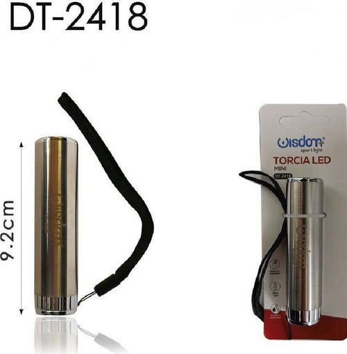 Set 2 Pezzi Mini Torcia Elettrica Led 9.2cm Tascabile Portatile Campeggi Dt-2418 Casa, arredamento e bricolage > Bricolage e fai da te > Torce Trade Shop italia - Napoli, Commerciovirtuoso.it