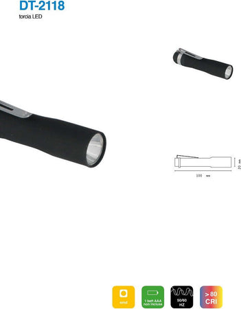 Set 2 Pezzi Mini Torcia Led Tascabile Ottimo Per Escursioni Campeggio Dt-2118 Casa, arredamento e bricolage > Bricolage e fai da te > Torce Trade Shop italia - Napoli, Commerciovirtuoso.it