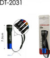 Set-2-Pezzi-Mini-Torcia-Led-Tascabile-Per-Escursioni-Campeggi-Vari-Colori-Dt2031