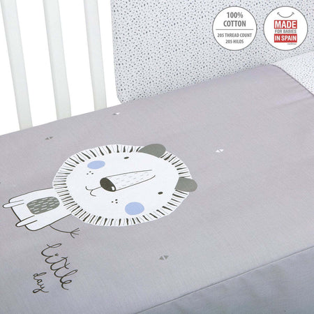 Set 2 pezzi Piumone 60 Be Lion Grigio 60X120X3 Cm Casa e cucina/Tessili per la casa/Biancheria per culle e lettini/Biancheria bimbi/Completi da lettino La Casa Del Bebè - Napoli, Commerciovirtuoso.it