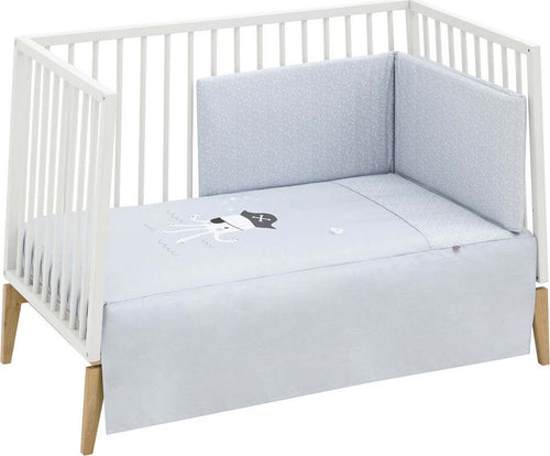 Set 2 pezzi Piumone 60 Be Ocean Grigio 60X120X3 Cm Casa e cucina/Tessili per la casa/Biancheria per culle e lettini/Biancheria bimbi/Completi da lettino La Casa Del Bebè - Napoli, Commerciovirtuoso.it