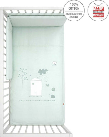 Set 2 pezzi Piumone 60 Be Villa Verde 60X120X3 Cm Casa e cucina/Tessili per la casa/Biancheria per culle e lettini/Biancheria bimbi/Completi da lettino La Casa Del Bebè - Napoli, Commerciovirtuoso.it