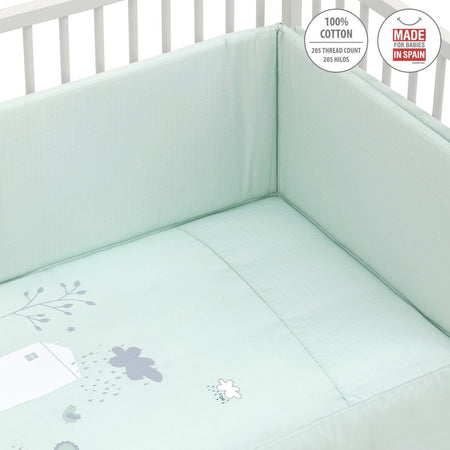 Set 2 pezzi Piumone 60 Be Villa Verde 60X120X3 Cm Casa e cucina/Tessili per la casa/Biancheria per culle e lettini/Biancheria bimbi/Completi da lettino La Casa Del Bebè - Napoli, Commerciovirtuoso.it