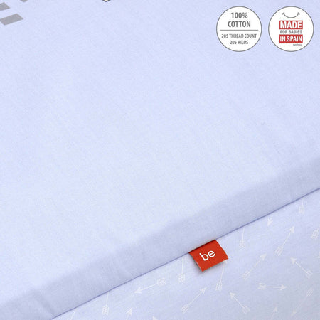 Set 2 pezzi Piumone 60 Be Zoe Azzurro 60X120X3 Cm Casa e cucina/Tessili per la casa/Biancheria per culle e lettini/Biancheria bimbi/Completi da lettino La Casa Del Bebè - Napoli, Commerciovirtuoso.it