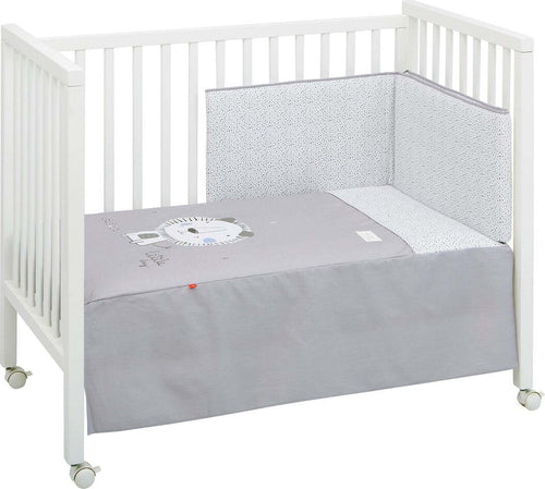 Set 2 pezzi Piumone 70 Be Lion Grigio 70X140X3 Cm Casa e cucina/Tessili per la casa/Biancheria per culle e lettini/Biancheria bimbi/Completi da lettino La Casa Del Bebè - Napoli, Commerciovirtuoso.it