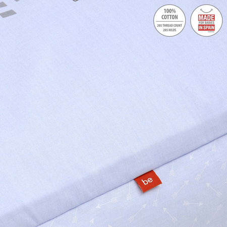 Set 2 pezzi Piumone 70 Be Zoe Azzurro 70X140X3 Cm Casa e cucina/Tessili per la casa/Biancheria per culle e lettini/Biancheria bimbi/Completi da lettino La Casa Del Bebè - Napoli, Commerciovirtuoso.it