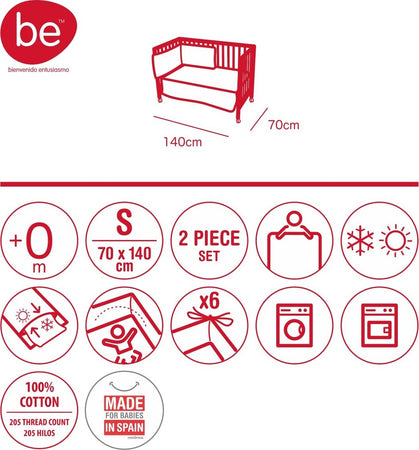 Set 2 pezzi Piumone 70 Be Zoe Azzurro 70X140X3 Cm Casa e cucina/Tessili per la casa/Biancheria per culle e lettini/Biancheria bimbi/Completi da lettino La Casa Del Bebè - Napoli, Commerciovirtuoso.it