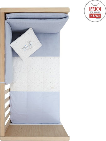 Set 2 pezzi Piumone 70 Sky Azzurro 70X140X3 Cm Casa e cucina/Tessili per la casa/Biancheria per culle e lettini/Biancheria bimbi/Completi da lettino La Casa Del Bebè - Napoli, Commerciovirtuoso.it