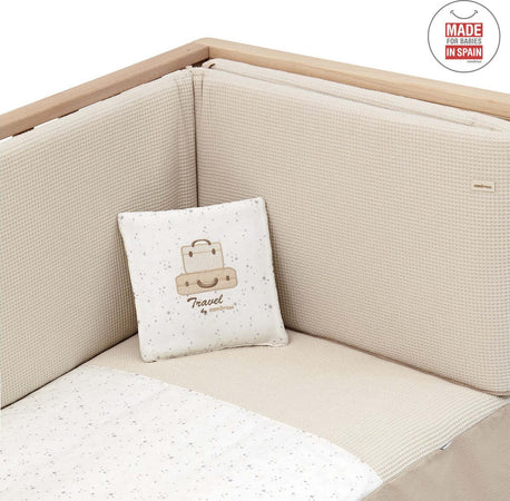 Set 2 pezzi Piumone 70 Sky Beige 70X140X3 Cm Casa e cucina/Tessili per la casa/Biancheria per culle e lettini/Biancheria bimbi/Completi da lettino La Casa Del Bebè - Napoli, Commerciovirtuoso.it