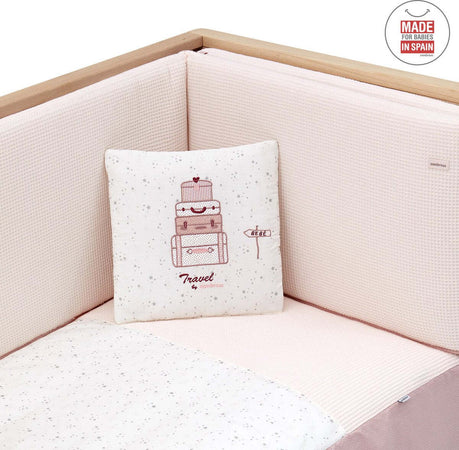 Set 2 pezzi Piumone 70 Sky Rosa 70X140X3 Cm Casa e cucina/Tessili per la casa/Biancheria per culle e lettini/Biancheria bimbi/Completi da lettino La Casa Del Bebè - Napoli, Commerciovirtuoso.it