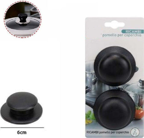 Set 2 Pezzi Pomello Per Coperchi Ricambi Universali Pentole Padelle Manici 66374 Casa e cucina/Pentole padelle e pirofile/Accessori/Manici e pomelli Trade Shop italia - Napoli, Commerciovirtuoso.it