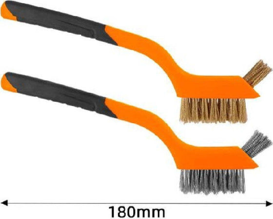 Set 2 Pezzi Spazzole Metalliche 180 Mm Con Impugnatura Morbida Per Pulizia 57235 Casa e cucina/Detergenti e prodotti per la pulizia/Strumenti di pulizia/Pagliette e spazzole per pulire Trade Shop italia - Napoli, Commerciovirtuoso.it
