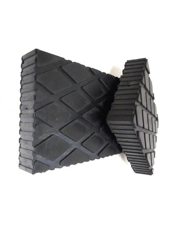 Set 2 Pezzi Tamponi Di Gomma Per Ponti Sollevatori Tampone 16 X 12 X 3.5 Cm