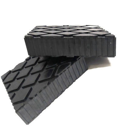 Set 2 Pezzi Tamponi In Gomma Per Ponti Sollevatori Tampone 16 X 12 X 5 Cm