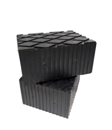 Set 2 Pezzi Tamponi In Gomma Per Ponti Sollevatori Tampone 16 X 12 X 8 Cm