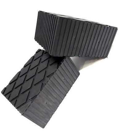 Set 2 Pezzi Tamponi In Gomma Per Ponti Sollevatori Tampone 16 X 12 X 8 Cm