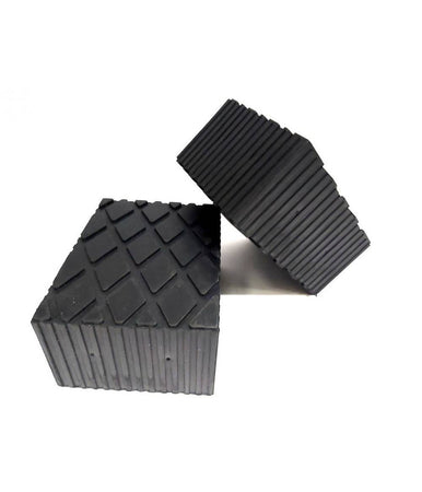 Set 2 Pezzi Tamponi In Gomma Per Ponti Sollevatori Tampone 16 X 12 X 8 Cm