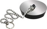 Set-2-Pezzi-Tappo-Tappi-Lavandino-3,8-Cm-Con-Catenella-Lavello-Lavanderia