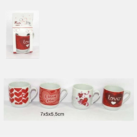 Set-2-Pezzi-Tazzine-Tazzina-Caffe'-Con-Cuori-Idea-Regalo-San-Valentino-7x5x5.5cm