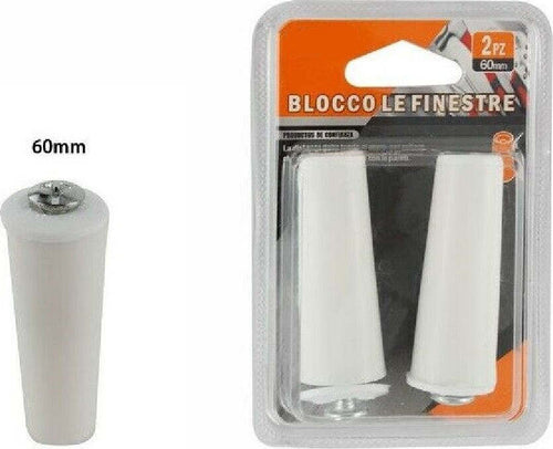 Set 2 Pezzi Blocco Blocchi Fermi Per Finestre Finestra 60 Mm Accessori Casa > Fermaporta Trade Shop italia - Napoli, Commerciovirtuoso.it