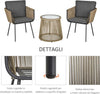 Set-2-Poltroncine-con-Tavolino-da-Esterno-in-Rattan-PE-Stile-Boho,-Cachi-e-Grigio-863-066