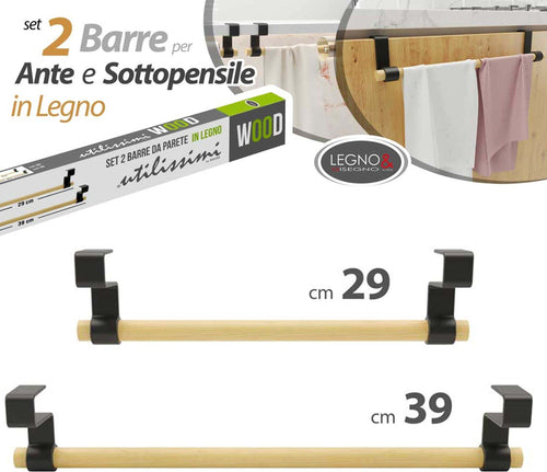 Set 2 Porta Asciugamani Strofinacci In Legno Per Ante Porte Con Aggancio Rapido Casa, arredamento e bricolage > Accessori Bagno > Set da Bagno Trade Shop italia - Napoli, Commerciovirtuoso.it