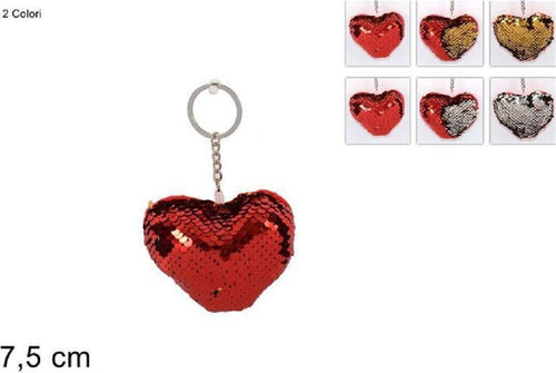 Set 2 Portachiavi Cuore Paillettes Bicolore 7.5cm Regalo San Valentino 2 Col.ass. Moda/Valigie borse e accessori da viaggio/Accessori/Portachiavi ad anello e catena/Donna Trade Shop italia - Napoli, Commerciovirtuoso.it