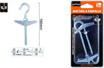Set 2 Pz Ancora A Farfalla Con Gancio Acciaio Con Dado Rondella M5x100 Mm 57229 Fai da te/Ferramenta/Chiodi viti ed elementi di fissaggio/Bulloni/Bulloni di espansione Trade Shop italia - Napoli, Commerciovirtuoso.it