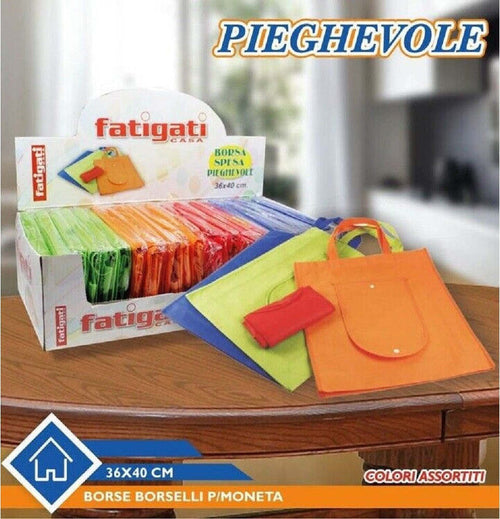 Set 2 Pz Borsa Borselli Spesa Portamonete Tnt Pieghevole 36x40 Cm Colorata 38642 Casa, arredamento e bricolage > Accessori Casa > Porta Spese Trade Shop italia - Napoli, Commerciovirtuoso.it