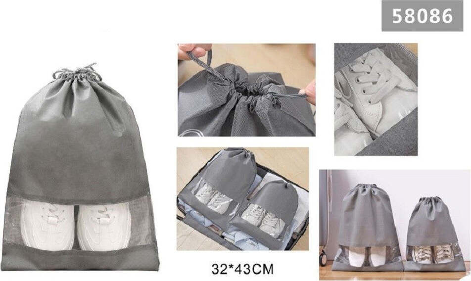 Set Pz Borsa Sacchi Sacca Porta Scarpe Portascarpe Viaggio Sport