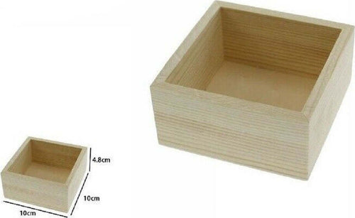 Set 2 Pz Box Scatola Scatole In Legno Naturale 10 X 10 X 4.8 Cm Decoupage 71197 Casa, arredamento e bricolage > Arredamento > Portaoggetti Trade Shop italia - Napoli, Commerciovirtuoso.it