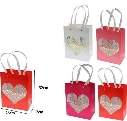 Set 2 Pz Buste Borsa Da Regalo Sacchetti Con Cuore 32x26x12cm 69936 Vari Colori Casa e cucina/Hobby creativi/Articoli per confezioni regalo/Sacchetti da regalo Trade Shop italia - Napoli, Commerciovirtuoso.it
