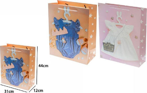 Set 2 Pz Buste Busta Borsa Regalo Nascita Party Bimba 44x31x12cm 69975 2 Modelli Casa, arredamento e bricolage > Prodotti per Feste Trade Shop italia - Napoli, Commerciovirtuoso.it