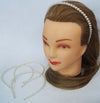 Set-2-Pz.-Cerchietto-Frontino-Perle-Perline-Grandi-Ferma-Capelli-Plastica-Accessori