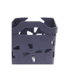 Set 2 Pz Cesto Portaoggetti Cestino Porta Tutto Con Maniglie 18,5x12x12 Cm 10723