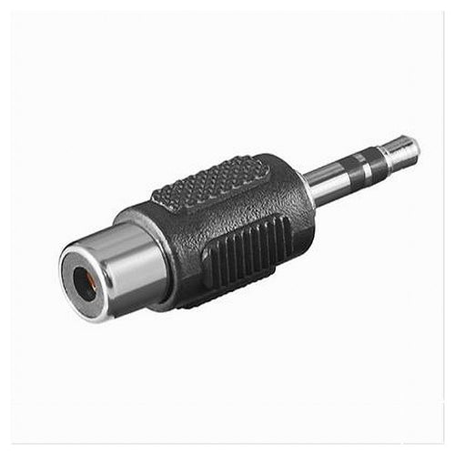 Set 2 Pz Connettore Adattatore Audio Spina Rca Femmina A Aux 3,5mm Maschio C-046