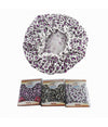 Set 2 Pz Cuffia Doccia Bagno Elastico Fantasia Animalier Protegge Capelli 10041
