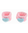 Set 2 Pz Fascia Per Polso Polsino Design Con Cuore Colorato In 4 Colori 10750