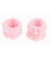 Set 2 Pz Fascia Per Polso Polsino Pulizia Viso Design Tinta Unita 4 Colori 10753